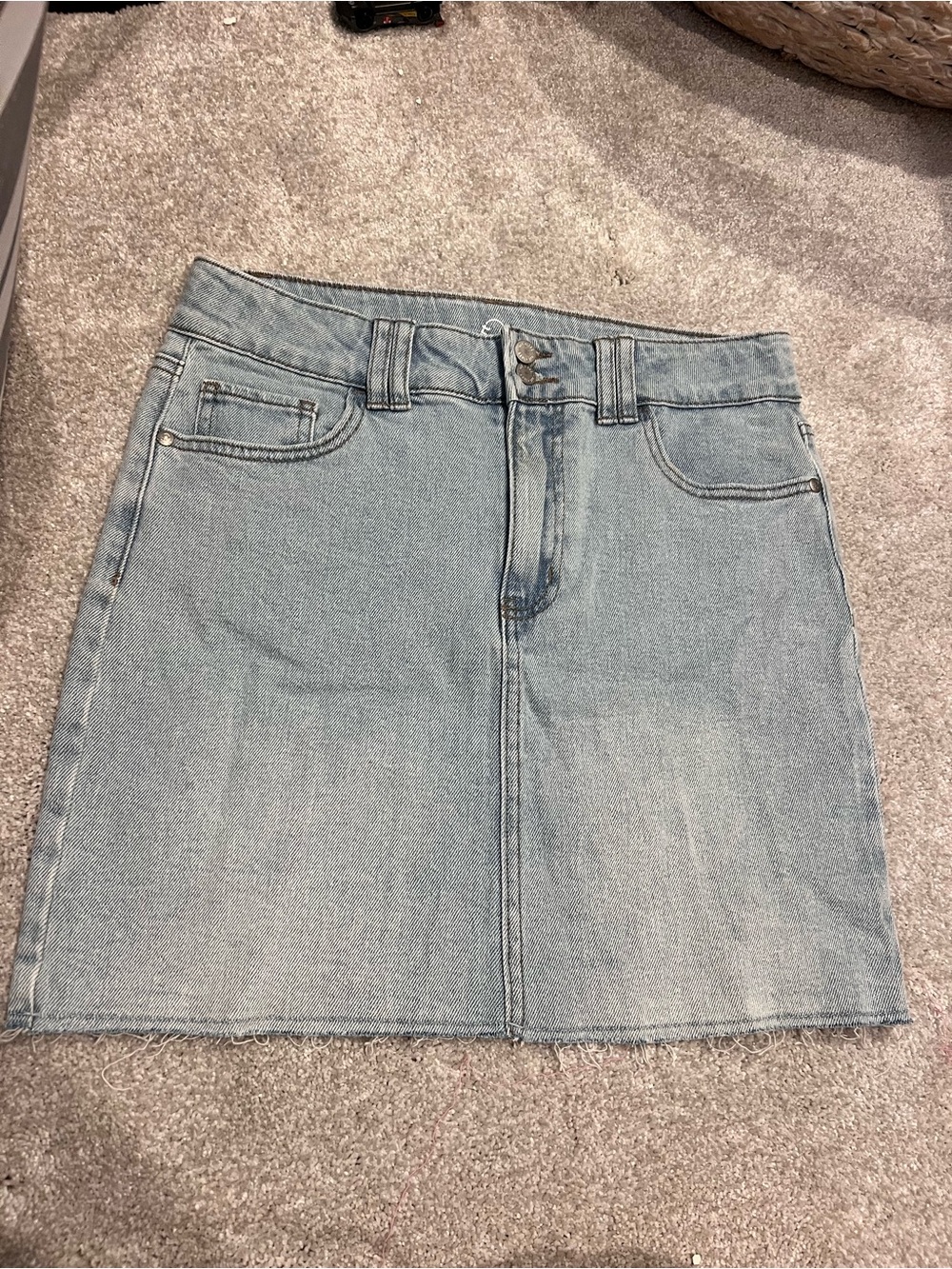 art class Light Blue Denim Mini Skirt